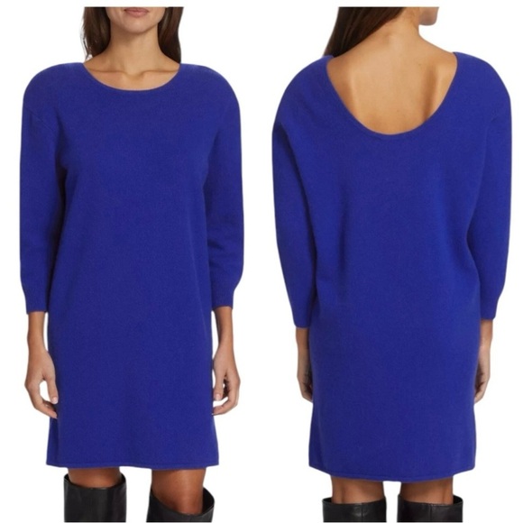Frame Cashmere Blend
Strong Shoulder
Minidress In Blue Size
SP. NWOT - Picture 3 of 7